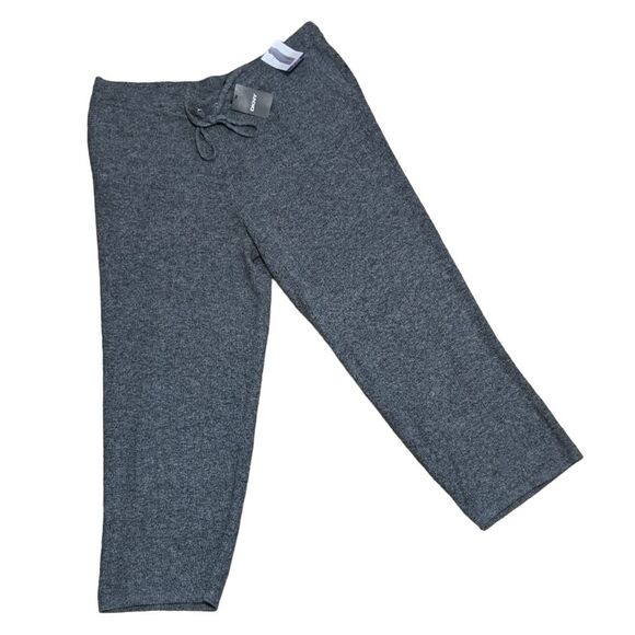 NEW DKNY gray/ heather knit cashmere blend pull on jogger E1MQAUA1 size XXL - Picture 1 of 11